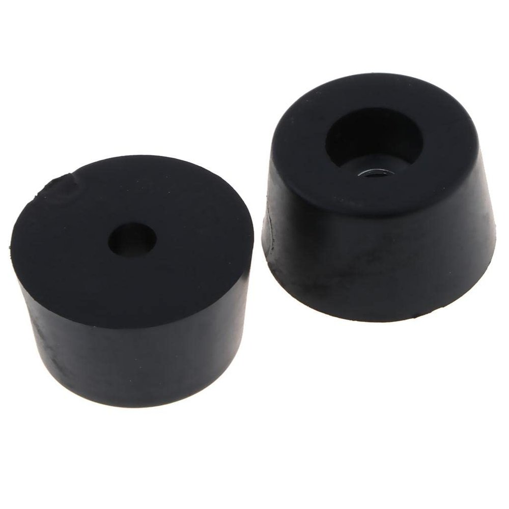 CALANDIS 5Pcs Round Black Bumpers Pads Rubber Feet, 33X19Mm
