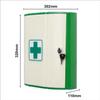 ALKOSIGN Wall Mount Plastic First Aid Box, Emergency Medical Box, First Aid Kit, Medicine Organizer with Lock for Home, Medicine Cabinet, Housing Society, Office, School, Colleg. view 2