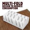 BREEZE BRE013 MultiFold Tissue Paper Extra Soft & Highly Absorbent Napkin For Kitchen, Office & Home Use (Pack of 10, 1300 Sheets, Rectangular Box) view 2