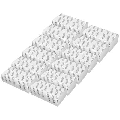 BREEZE BRE014 MultiFold Tissue Paper Extra Soft & Highly Absorbent Napkin For Kitchen, Office & Home Use (Pack of 12, 1560 Sheets, Rectangular Box)