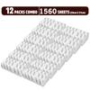 BREEZE BRE014 MultiFold Tissue Paper Extra Soft & Highly Absorbent Napkin For Kitchen, Office & Home Use (Pack of 12, 1560 Sheets, Rectangular Box) view 2