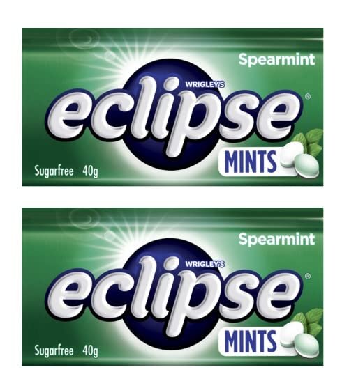 Wrigley'S Eclipse Sugar Free Mints Spearmint Flavoure Mouth Freshener Pack Of 2 (Imported) 35 Gram