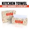 BREEZE BRE035 Kitchen Towel Extra Multipurpose Use Tissue Paper Made of Natural Fibers Soft & Highly Absorbent (Pack of 2, White, Rectangular box) view 3