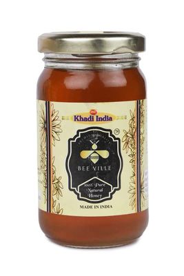 KHADI INDIA - BEE VILLE HONEY : 100% Pure Natural honey with no Adulteration (Variety: Natural)