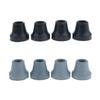 4 Pieces Soft Rubber Tip For Cane Walking Stick Crutch Chair 5/8 inch Black view 1