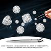 BLMHTWO 2 Pieces Rubber Tipped Tweezers, Bent Tip Tweezers Lash Tweezers for Eyelash Extensions Rubber Curved Tweezers Stainless Steel for Craft Industry Jewelry Lab view 4