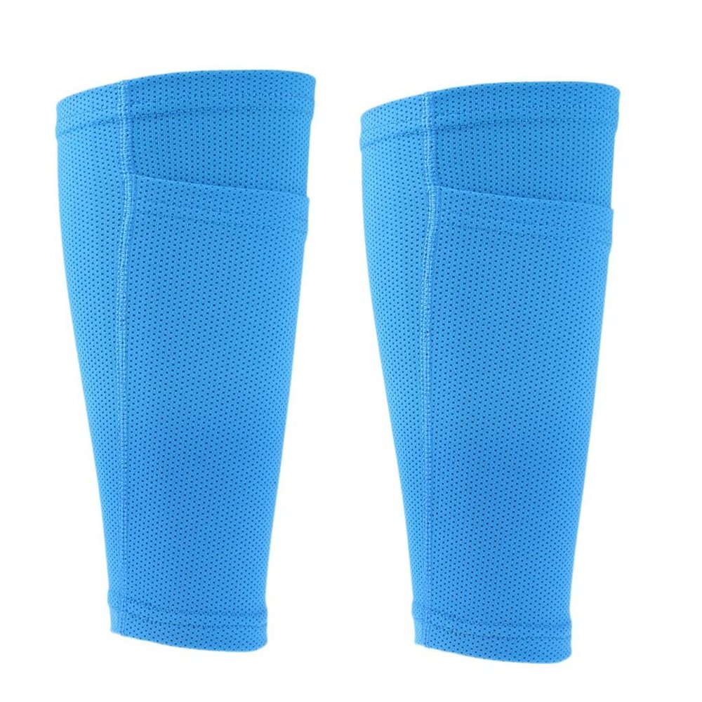 1 Pair Calf Leg Compression Sleeve Socks Shin Splint Support Brace Blue L