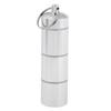 Aluminum Alloy Waterproof Pill Box Mini Tablet Case Separated Layers 93x25mm view 1