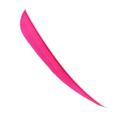 12 Pieces Archery Hunting Arrow Feather Fletching Right Wing Fletches 4 inch Rose Red