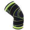 3D Weaving Knee Brace Breathable Sleeve Support for Sports Protect Green-L view 3