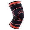 3D Weaving Knee Brace Breathable Sleeve Support for Sports Protect Orange-XL view 3