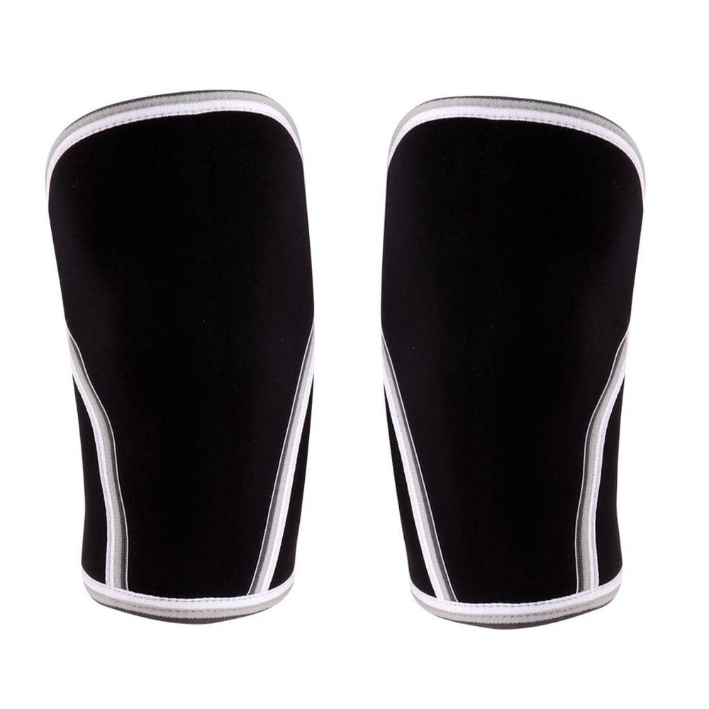 1 Pair 7mm Neoprene Compression Knee Sleeves Weightlifting Powerlifting XS