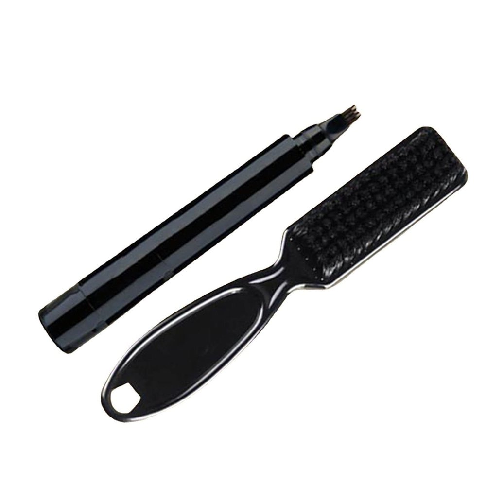 Foreign trade -border beard filling pen kit waterproof beard pen beard drawing pen plus beard brush own formula black YANMAO