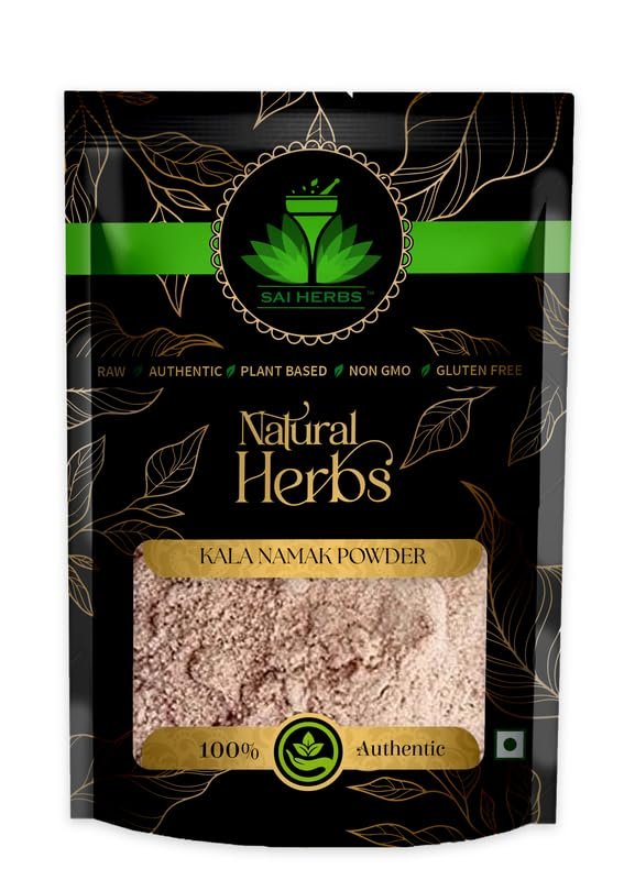 SAI HERBS Pakistani Kala Namak Siddha Churan - Black Salt Siddha Churan - Black Rock Salt Siddha Churan - Pure & Natural (500 Grams)