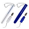 BLMHTWO 2 Pieces Travel Teeth Cleaning Tools, Travel Dental Pick Dental Cleaning Tools Teeth Cleaning Kit Plaque Remover with Keychain and Stand Box, White and Blue, 13.60  9.00  1.60cm view 1