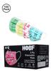 hobf Kids 3-Ply Disposable Surgical Face Mask, With Adjustable Nose Pin, Multicolors, Pack of 1 (100 Count,(Each color of masks 25 Pieces)) Kids Face Mask HOBF-3PLY-K-GR,YL,Pr.WH,Pr.GR view 2