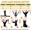 1 Pair Ankle Brace for Kids Compression Ankle Sleeves Adjustable Foot Support Brace Elastic Ankle Guard for Children Boys Girls Sports Running Jogging Dance Fitness Gymnastics (X-Small) view 4