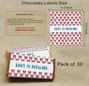 Inkdotpot Chocolate Bar Wrapper Labels for Baby Shower Postcard, Theme Chocolate Bar Wrapper Labels- Pack of 30 Pcs (No Candy) view 4