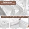 Beard Bib Apron, Stocking Stuffers Christmas Gifts for Men, Beard Hair Catcher for Shaving, Waterproof Non-Stick Beard Cape with 4 Suction Cups, One Size Fits All, Grooming Accessories(White) view 4