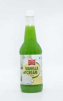 RK Homemade Natural Syrup | Vanilla Cream Concentrated Syrup | Gluten-Free | 100% Vegan & Low Fat | Perfect Dessert & Festive Beverage Base