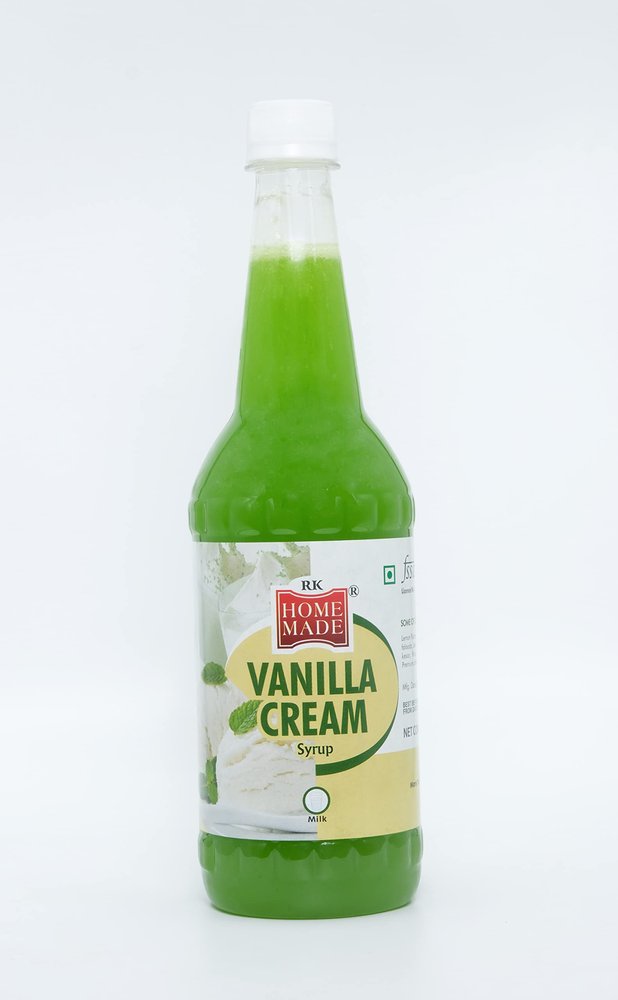 RK Homemade Natural Syrup | Vanilla Cream Concentrated Syrup | Gluten-Free | 100% Vegan & Low Fat | Perfect Dessert & Festive Beverage Base