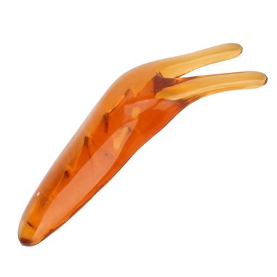 Nose Reduction Massager, Burr Free Nose Scraper Small for Back for Cheek Amber