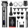 Hatteker Beard Trimmer Kit for Men Professional Hair Clipper Trimmer T-Blade Trimmer Nose Trimmer Beard Hair Shaver Nose Trimmer Hair Cuttint Kit Body Grooming Kit Cordless 6 in 1 view 1