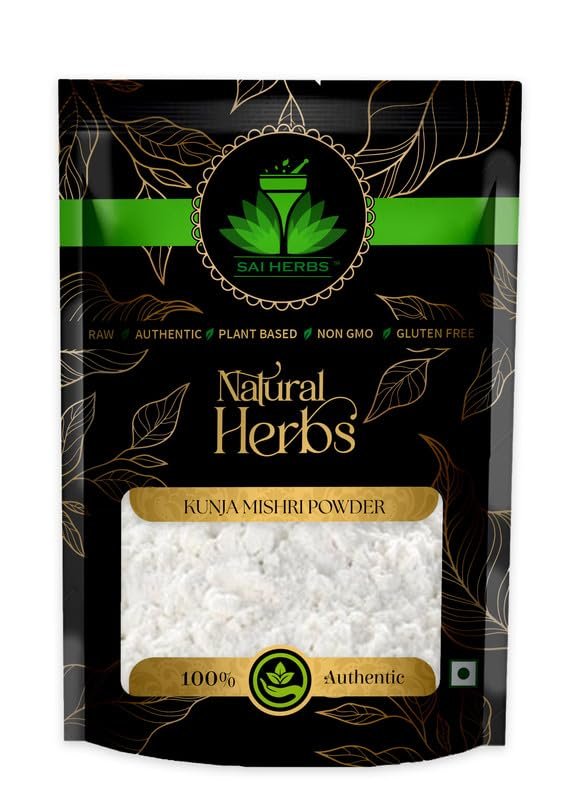 SAI HERBS Kunja Mishri Ayurvedic Powder - Dora Mishri Ayurvedic Powder - Sugar Crystal - Dhaga Mishri - Improves Digestion - Good for Cough & Sore Throat - Pure & Natural (100 Grams)