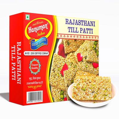 Hanuman SAHU GAZAK UDYOG Rajasthani Homemade Til Patti 500g | Tilpatti | Sesame Chikki | Tilsakri | Gajakpatti | No Added Preservatives or Colours