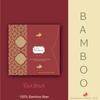 Kosher Bamboo 2 Ply Soft Tissue Paper napkin | Pack of 3 | Made of pure Bamboo Pulp (16 x 16 CM) 50 Pulls Each (brickRed) view 3