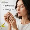 Kosher Bamboo Soft Tissue Paper napkin - Pack of 3 - Made of pure Bamboo Pulp -(16 x 16 CM)- 2 Ply- 50 Pulls Each (greenOlive) view 4