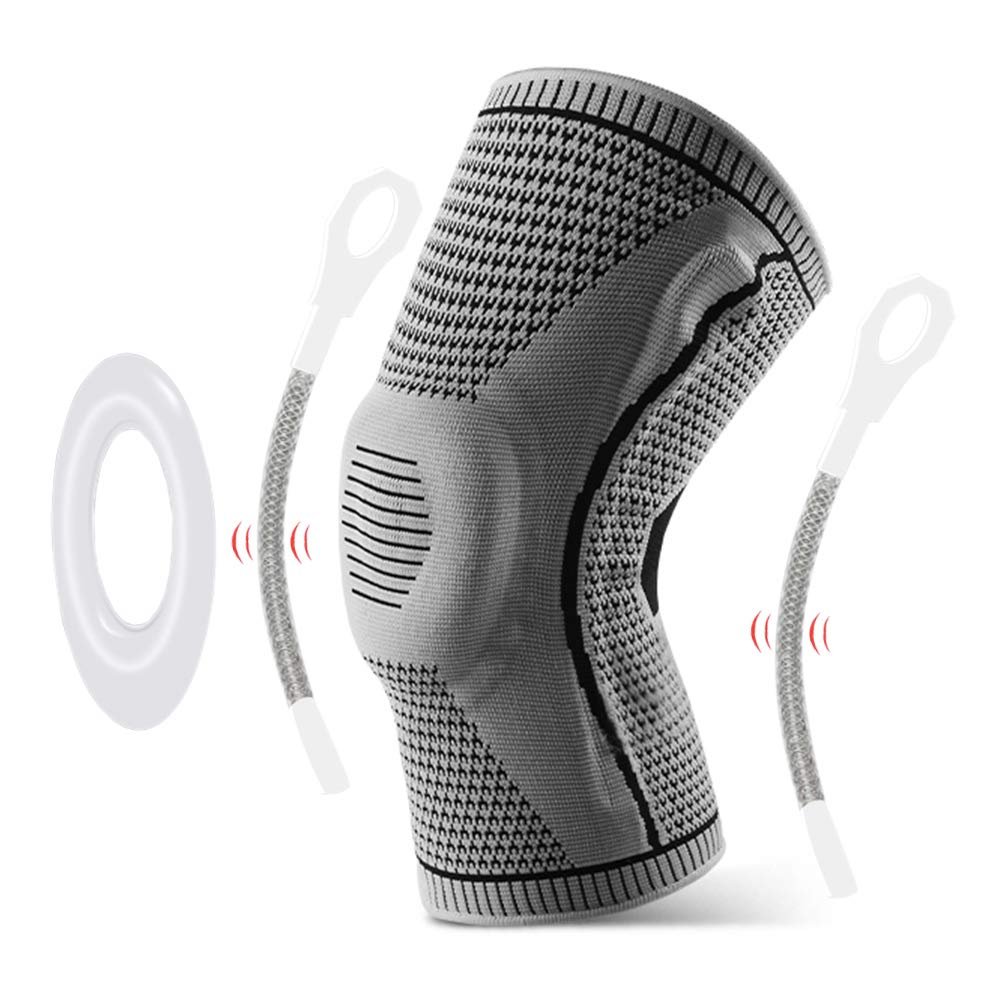 1pcs Knee Support Men Women Knee ce with Side Stabilizers Pad Sports Knee Sleeves for Weightlifting Powerlifting Running