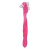 Denture Brush, Denture Toothbrush False Teeth Brush, False Teeth Brush, Dirt Removal, Plaque Removal Ergonomic Double Sided Soft Hair Safe Portable Professional (Pink) view 4