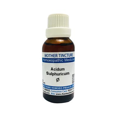 Jhactions Acidum Sulphuricum Q - 30mL || Homeopathic Mother Tincture Drops