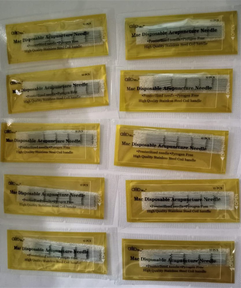 R A Products Acupuncture Sujok Mac Needles 0.18 X 7 For Single Use&Bestest Needle For Acupunture Treatment Pack Of (5)