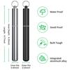 Airtight Aluminum Metal Storage Tube(3 Packs), Cute Small Pill Box Case Waterproof and Smell Proof Metal Tube Container Holder with Keychain, Fit in Pocket Purse Portable for Travel and Outdoors, 4.25 * 0.55 inch, Compact view 2