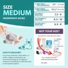 BraceAbility Neuropathy Socks for Women and Men - Toeless Compression Foot Neuropathy Socks, Peripheral Neuropathy Socks, Diabetic Neuropathy Socks, Arthritis Socks (M - Gray) view 2