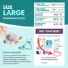 BraceAbility Neuropathy Socks for Women and Men - Toeless Compression Foot Neuropathy Socks, Peripheral Neuropathy Socks, Diabetic Neuropathy Socks, Arthritis Socks (L - Gray) view 2