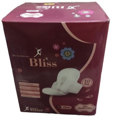 Bliss - 100% Organic XL + Size Sanitary Napkins ( 10 Pads in Pack)