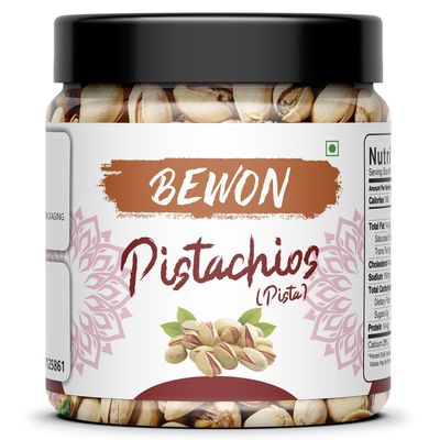 BEWON California Roasted Salted Pistachios | Pista, Dry Fruits, Pistachios, Nutritious & Crunchier Pista Nuts, Tasty & Healthy Snacks (Pack of 500 gram)