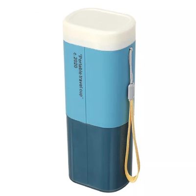 Wafeeq Plastic Portable Travel Toothbrush Case Holder Bathroom Organizer Travel Container Toothpaste Storage Box For Camping Business School Trip Bathroom, Blue (Pack Of 1)