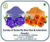 A D Food & Herbs Combo of Butterfly Pea Flower/Calendula Powder Aromatic Edible for Homemade Lattes, Tea Blends, Bath Salts, Face packs & Body packs (50 GMS x Pack of 2) view 2