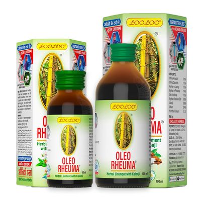 LooLoo Combo of 2 - Oleo Rheuma Herbal Liniment Oil - 100ml| Oleo Rheuma Herbal Liniment Oil - 50ml