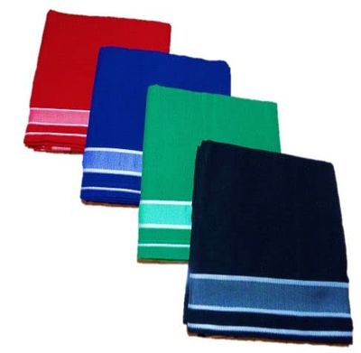 Cotton Color Dhoties for Men,Kaili/Mundu/Dhoti, Cotton Smooth & Strong Cotton Lungies (Combo Pack 4) (Red || Ink Blue || Green || Black Color Lungies for Men Cotton