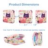 Desing Wish 1 Pack Period Pouch, Portable Tampon Storage Bag for Sanitary Napkins, Tampon Holder for Purse Feminine Product Organizer, First Period Gifts for Teen Girls School (Cat) view 3