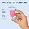 FAIRBIZPS Menstrual Cup Period Cup Reusable Ultra Soft & Flexible Medical Grade Menstrual Cup for Women (Large) view 2