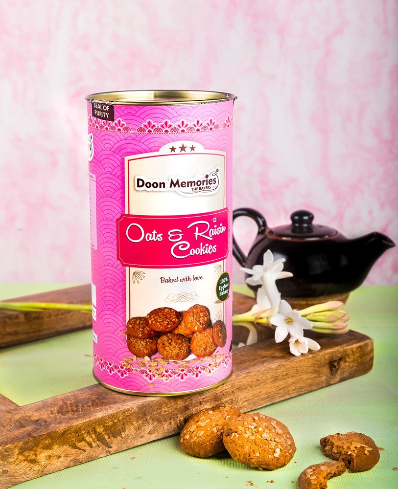 DOON MEMORIES Eggless Oats Cookies-Healthy,Crunchy & Wholesome Snack -100% Vegetraian