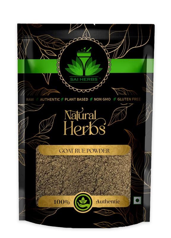SAI HERBS Goat Rue Raw Powder - Barge Suddav - Sadab - Ruta Graveolens - Burge Saddab - Goats rue - For Stamina - Boosts Energy and Immunity - Contains Antioxidant - Pure & Natural (50 Grams)