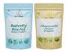 A D Food & Herbs Combo of Butterfly Pea Flower/Chamomile Powder Aromatic Edible for Homemade Lattes, Tea Blends, Bath Salts, Face packs & Body packs (100 GMS x Pack of 2) view 1