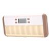 CALANDIS 7 Grids Pill Box Reminder Intelligent Timing Alarm Clock Box White Coffee view 4